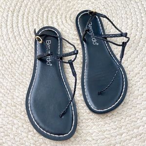 Bernardo Women's Braided T-Strap Thong Sandals